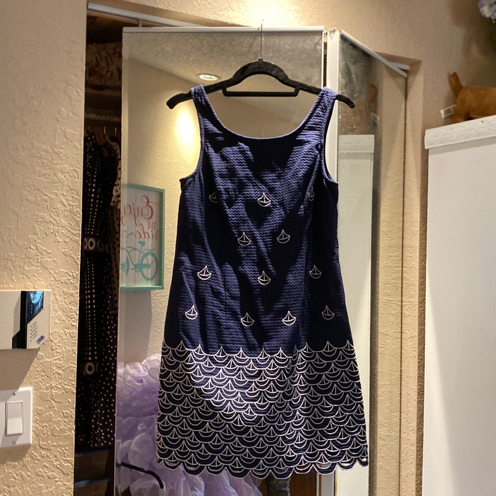 Lilly Pulitzer nautical navy dress size 4